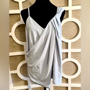 *NWT! EXPRESS, “Pale Blue” Swing Line Party-wear Top, SZ-M